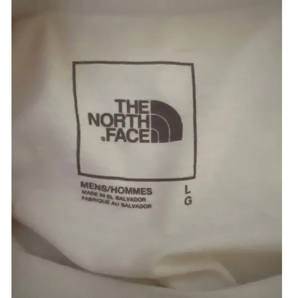 The North Face Men's Short Sleeve White T-Shirt Rainbow Box Graphic T Size Large